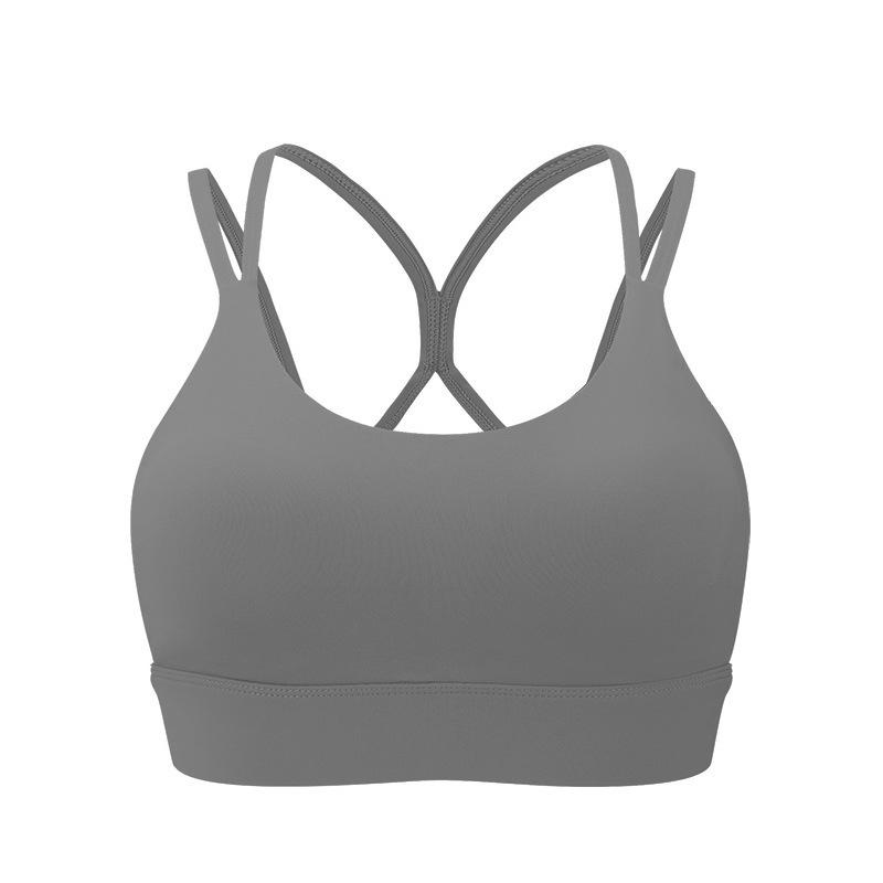 High-Intensity Cross Back Strappy Sports Bra for Women