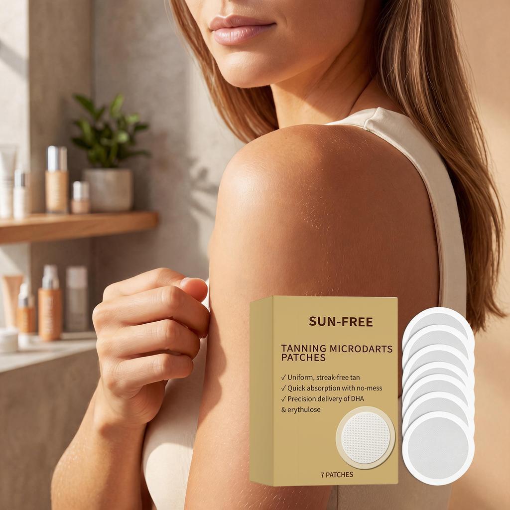 Patchs Soin Accélérateur de Bronzage Été Extérieur Sans Soleil Bronzage Peau Formule Douce Patch pour Peau de Tout le Corps 7 Pièces