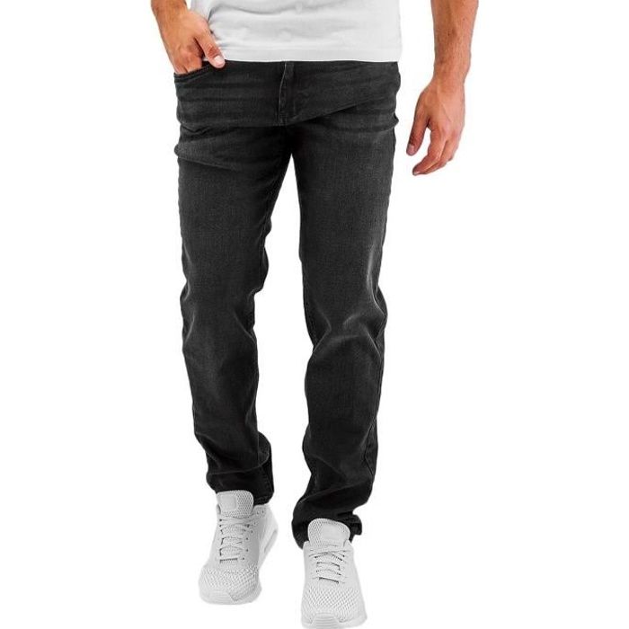 Jeans - Urban Classics - Straight Fit - Stretch Denim - 98% coton - Noir
