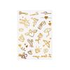 Rose Water Transfer Gold Stamping Tattoo Stickers Fake Waterproof Temporary Tattoo Instant Gold Body Art Sticker Women/Lady/Girl