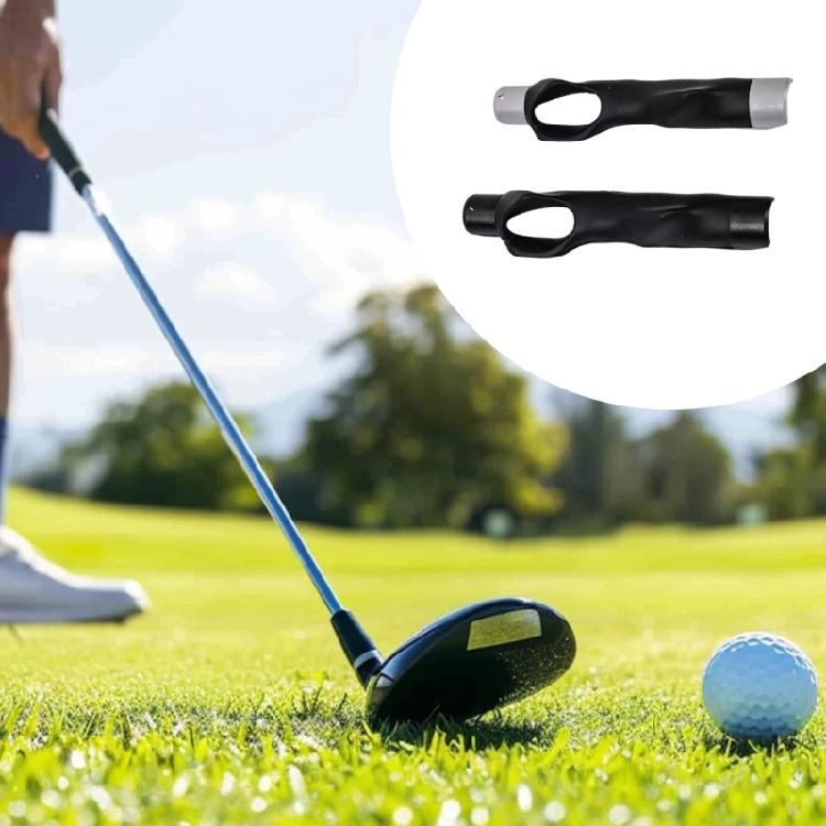 2pcs Universal Golf Grip Trainer For Swing Controls Lightweight Practice Aid