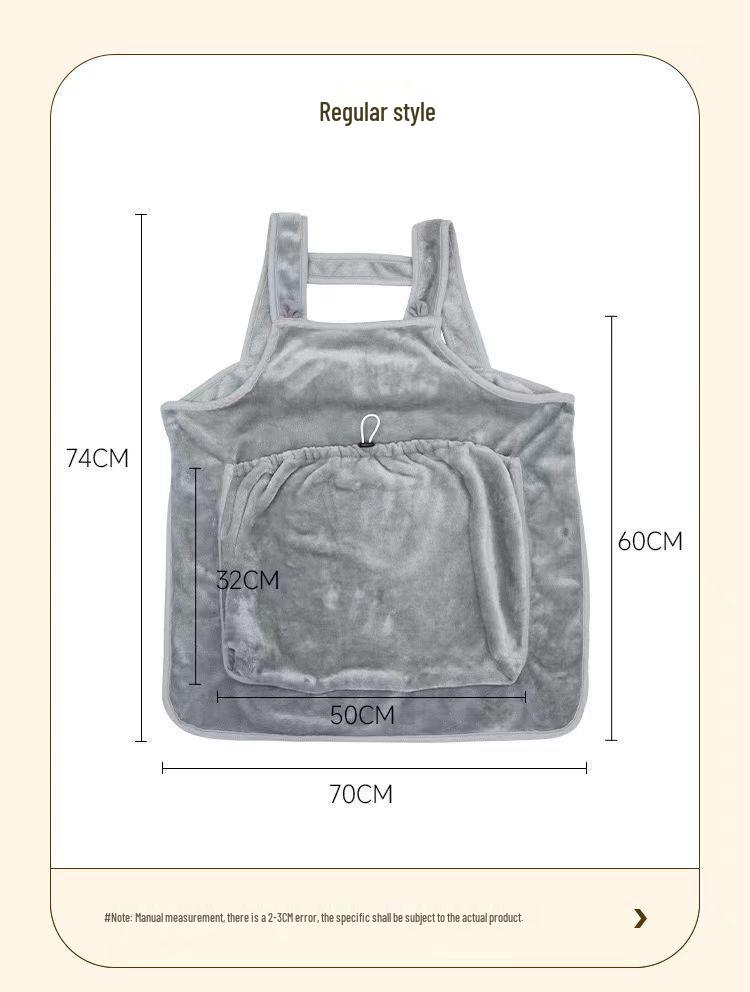 Pet Hair-Resistant Cat Snuggling Apron