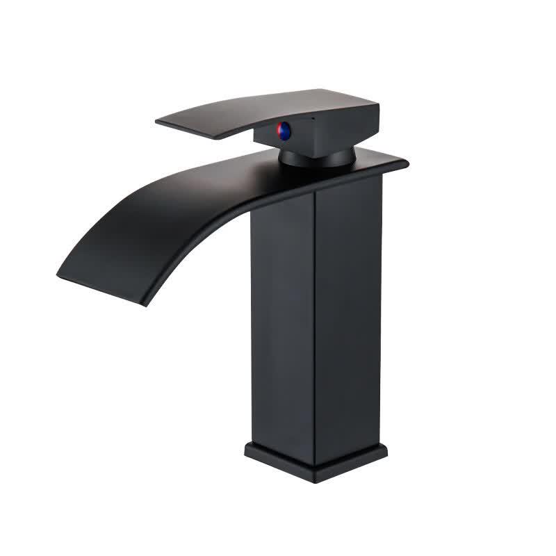 TLXT Stainless Steel Tall Flat Spout Basin Faucet