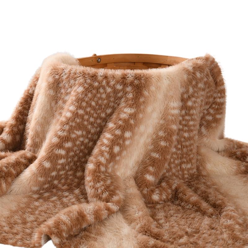 50*160cm Imitation Mink Fur Fabric High-grade Printing Plush Fur Fabric For DIY Sewing Garment Doll Clothes Carpets Photo Props