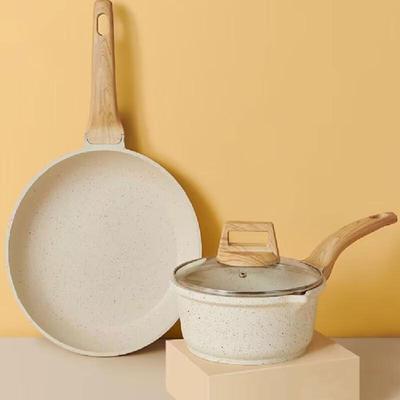 Lilang Antihaft-Bratpfanne und Milchkännchen Set