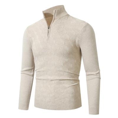 Mode Herbst- und Winter Herrenpullover Stehkragen Pullover