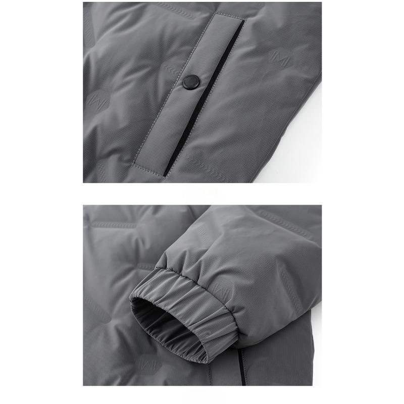 Thin White Duck Down Down Jacket for Young and Middle-aged Men Casual Short Style Winter New Fashion Men's Stand Collar Warm Jacket