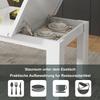 Dining Table 120*70cm, with Storage, Rectangular, Coffee Leisure Table, Modern Simple, Open Storage, Space-Saving, Multifunctional, White