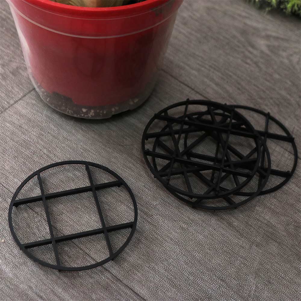 20PCS Breathable Base Flower Pot Tray Plastic Drainage Rack Stand Plant Saucer Home Garden