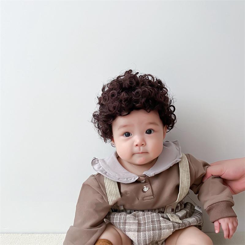Cute Hair Accessories Baby Boy Girl Cosplay Wig Hat Cap Hairpiece New Year Christmas Children Kids Headwear Photograph Props
