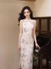 [Butterfly Language] New Chinese Dress Women's Improved Cheongsam National Style 1011 Summer Retro Temperament Gentle Sleeveless Dress
