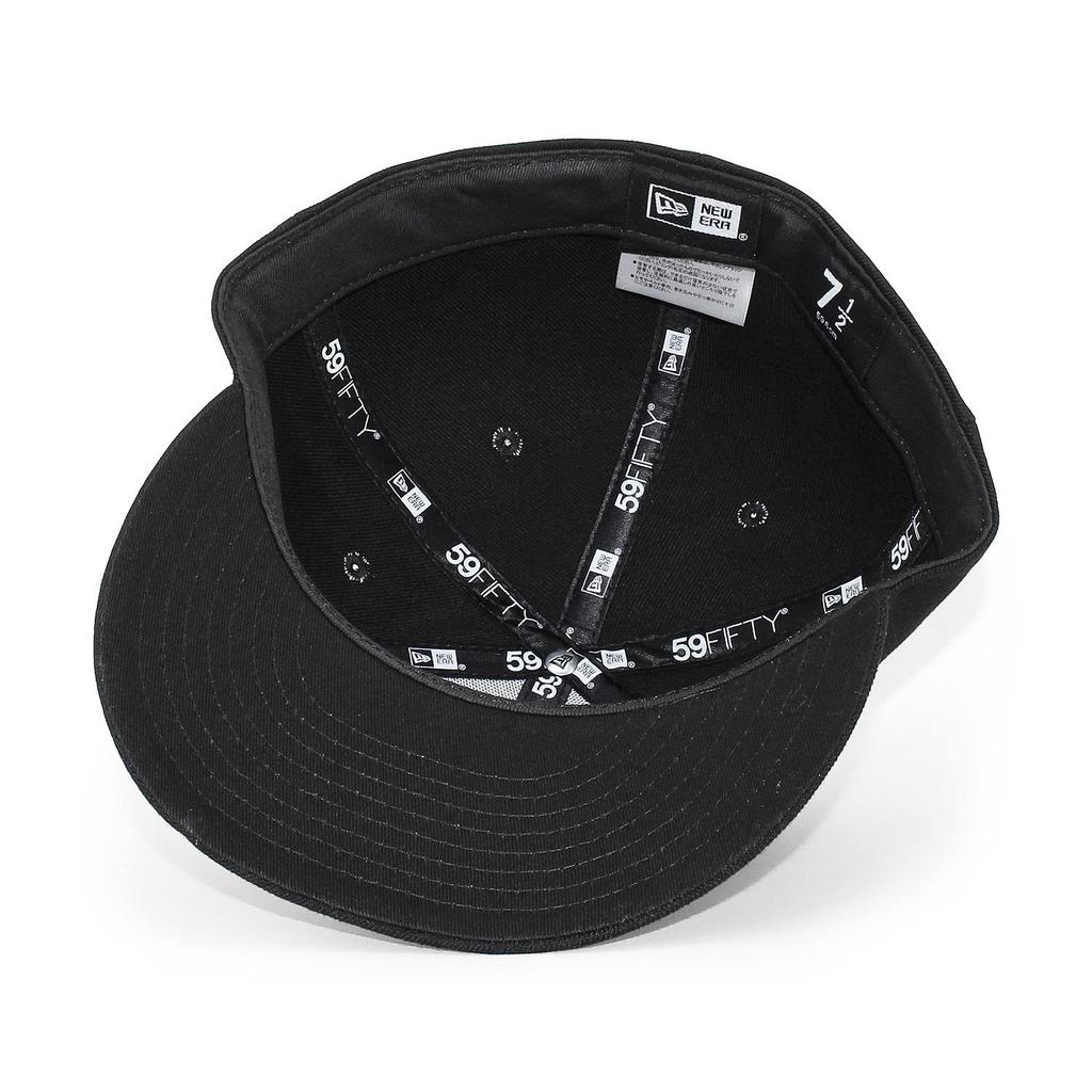 New Era 59FIFTY Blank Basic Fitted 8 Cap, Plain, Navy/White (Size (approx. 63.5cm))