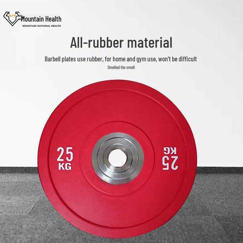 Bunte Gym Bumper Plates - Langlebiges Gusseisen, Fallresistent, Hochelastisch für Gewichtheben und Heimgebrauch