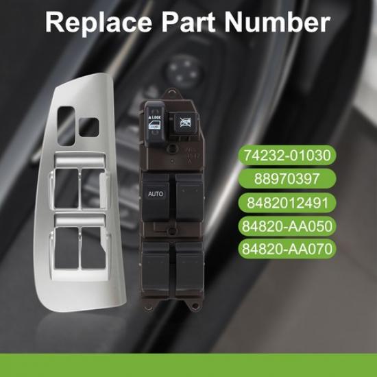 For 03-2008 TOYOTA MATRIX DRIVER MASTER POWER WINDOW SWITCH CONTROL + BEZEL SET