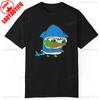 Men Cotton Tshirt Cute Shark Pepe The Frog Fren Meme Funny Internet Culture Humor Urban Graphic Tops Unisex Summer Cotton Tees