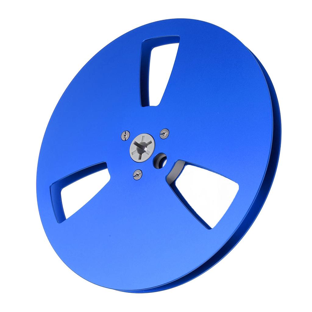 Leere Tonbandspule aus Aluminiumlegierung mit 3 Löchern (1,4, 7 Zoll) für TEAC, ReVox und Studer (blau)