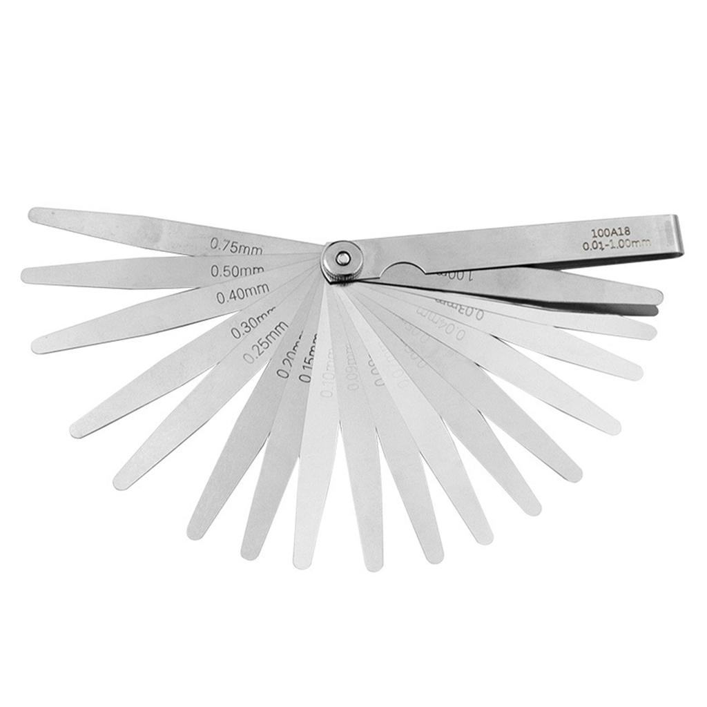 Feelers Gauges Set Stainless Steel Metric and Standard Thickness Gauges Tapered Feelers Gauges Measuring Tool