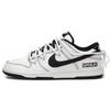 Dunk Chaotic White Black Abrasion Resistant Slip Resistant Low Top Skateboard Shoes Unisex Ink White HF5441-100(Team210-)