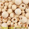 Natural Wood Beads with Large Holes, 10-30MM, DIY Jewelry & Tassel Accessories