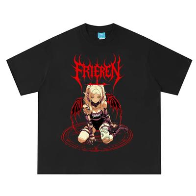 Frieren_ Beyond Journey's End T Shirt Frieren Gothic Rock T-shirt Men Women Summer Short Sleeve Cotton T-shirts Streetwear