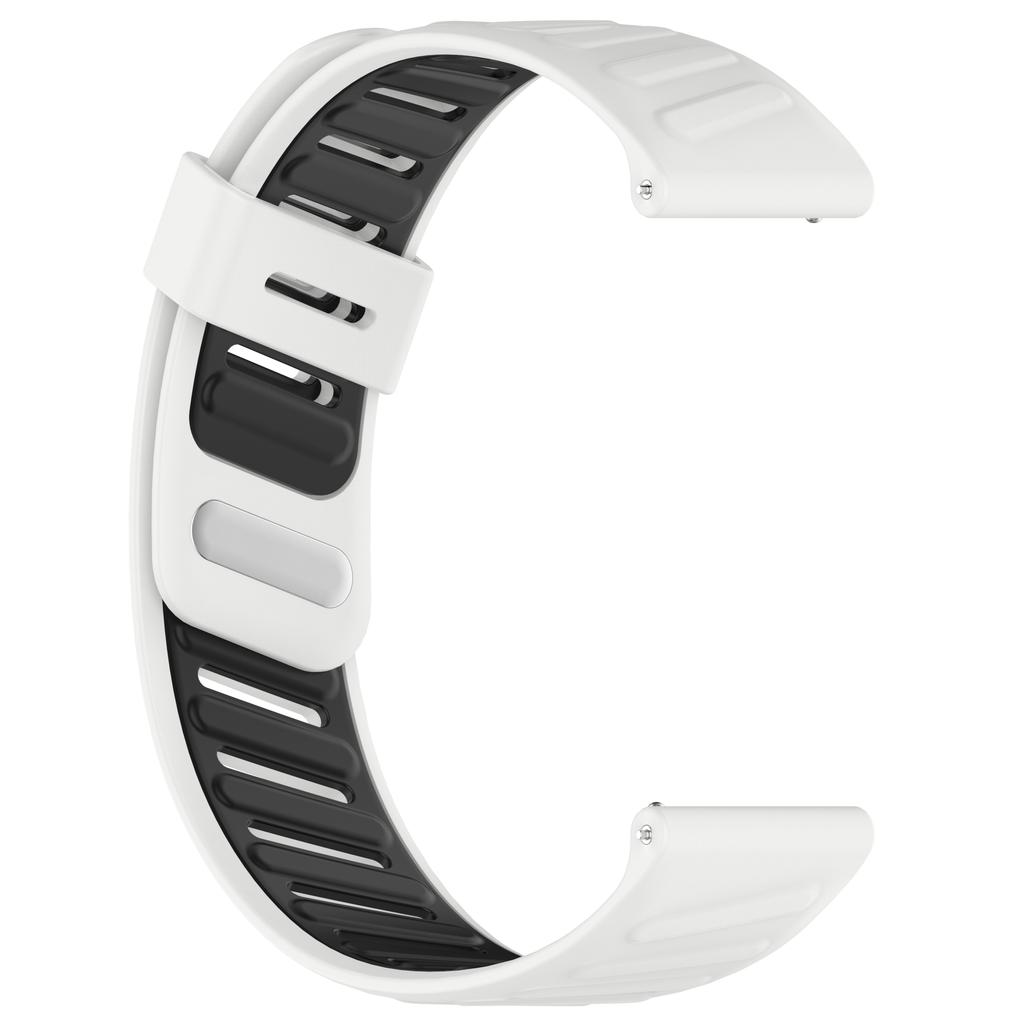 For Huawei Watch GT 5 46mm Silicone Watch Band 22mm Twill Dual Color Wrist Strap