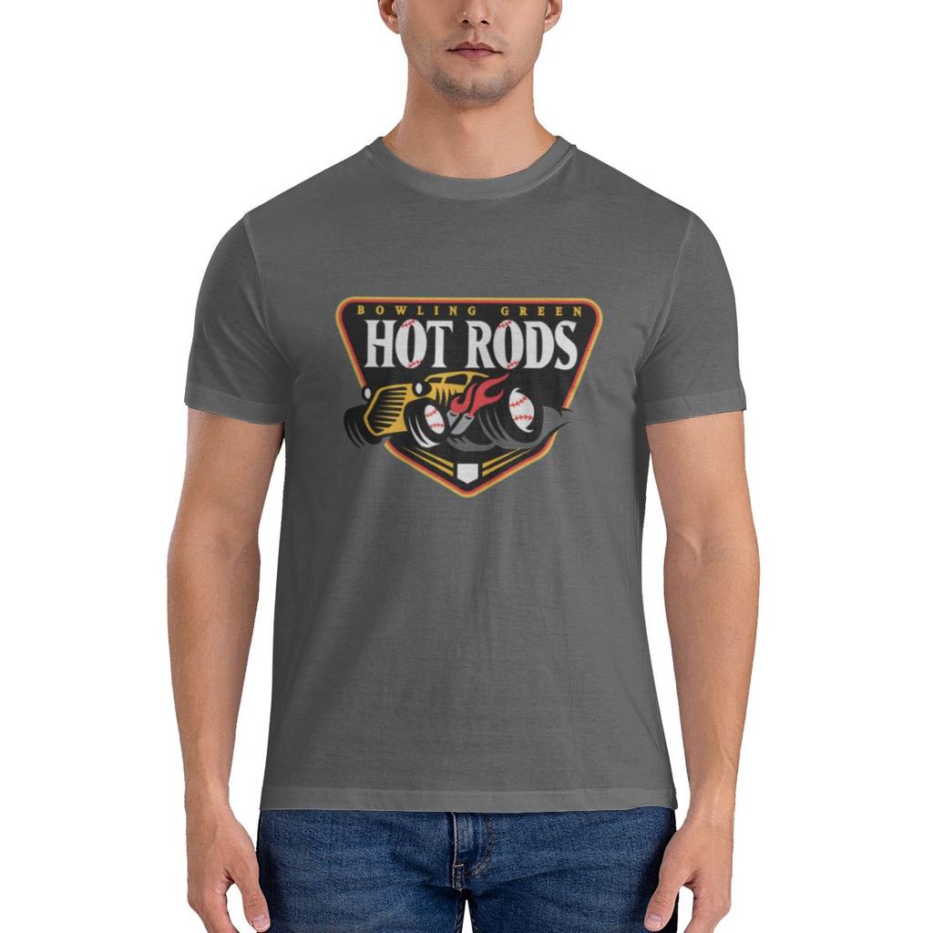 The Bowling Green Hot Rods 2 Home Tshirt Youthful Feeling Reinforced Collar Basic Tee