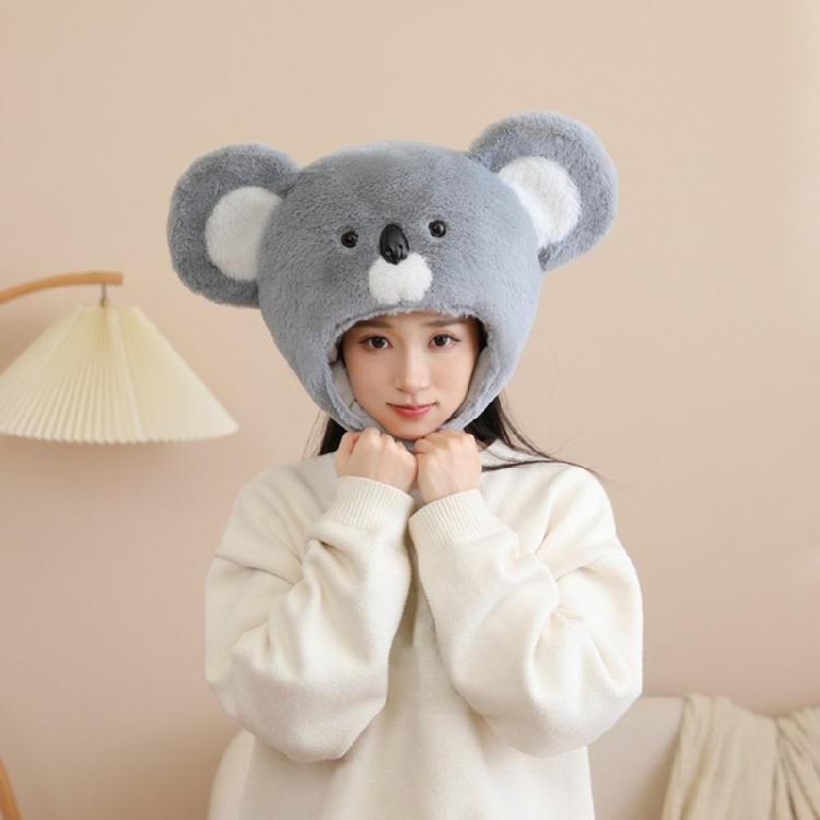 Trendsetting Fun Koala Hat for Douple Engagement Wedding Photo Props Party Wear Novelty Headgear Props