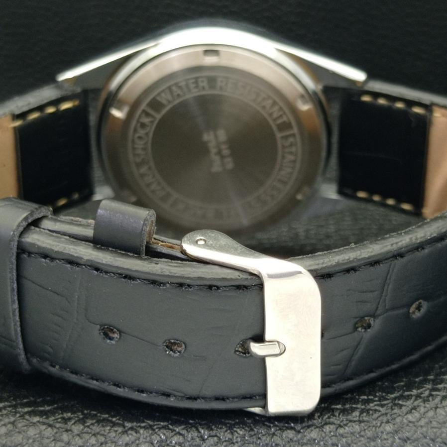 RELOJ CLÁSICO HMT HIMALAYA DE CUERDA MANUAL ESFERA NEGRA PARA HOMBRE a426151-2
