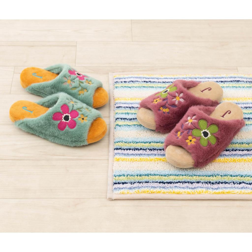 Hokomomora Rosskiya Senko 49052 Slippers, Sizes Approx. 22-24cm, Pink, Washable, Stylish, Cute,