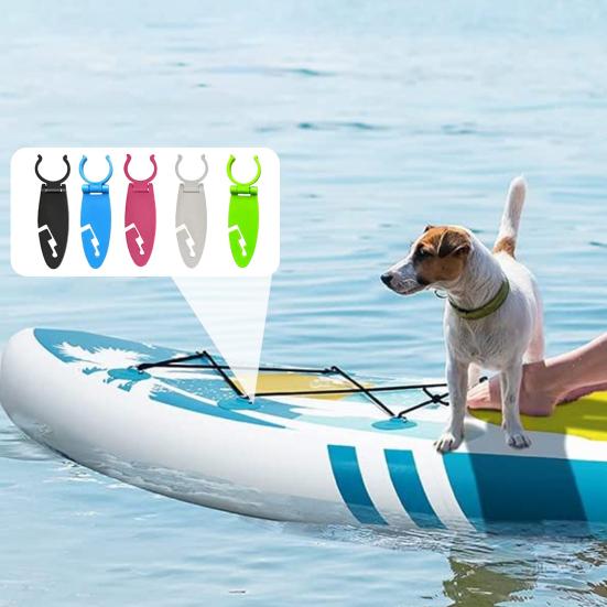 Simple Style Paddle Board Accessory Clip Plastic Black 4 Pc