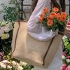 Borsa Tote Grande Capacità in Paglia Intrecciata da Donna Fatta a Mano Stile Etnico Casual da Spiaggia Borsa a Spalla 2026 Designer Traforata