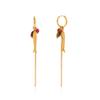  Statement Stainless Steel Pendant Chain Tassel Earrings For Women 2026 Spring Summer Fashion Y2k Daily Stud Jewelry