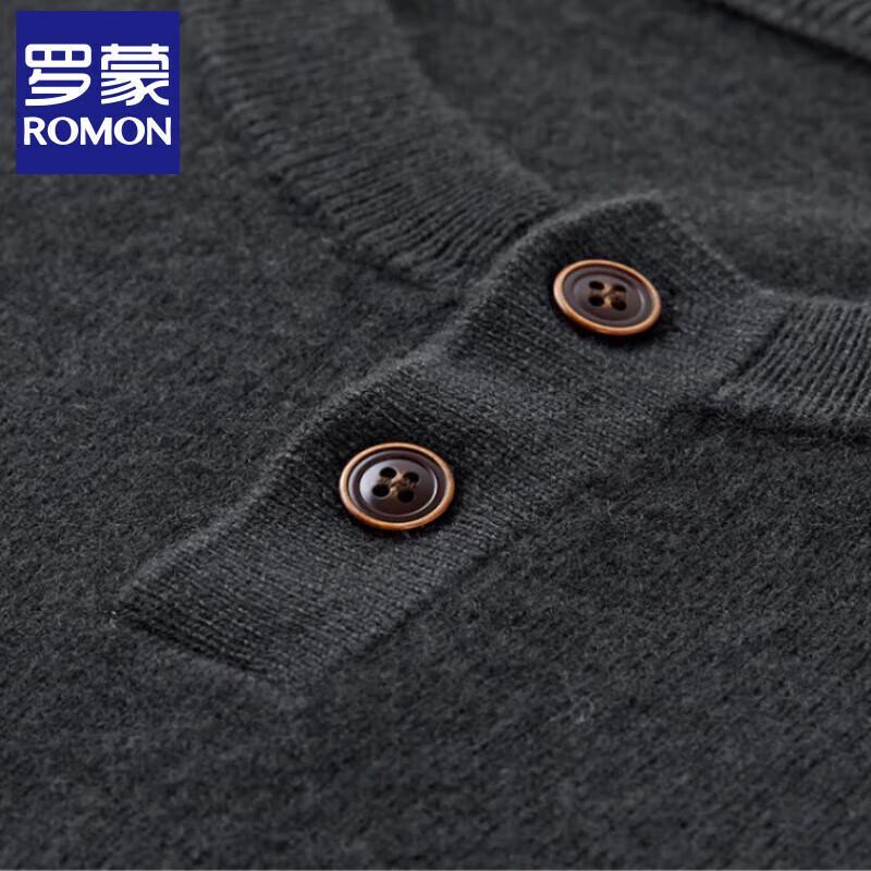 Rommon Men's 100% Wool Pullover Sweater