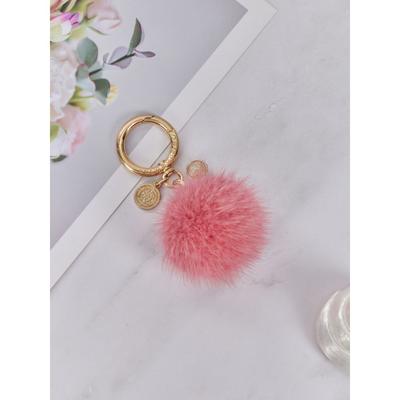 Mink Fur Keychain & Charm - D Pink