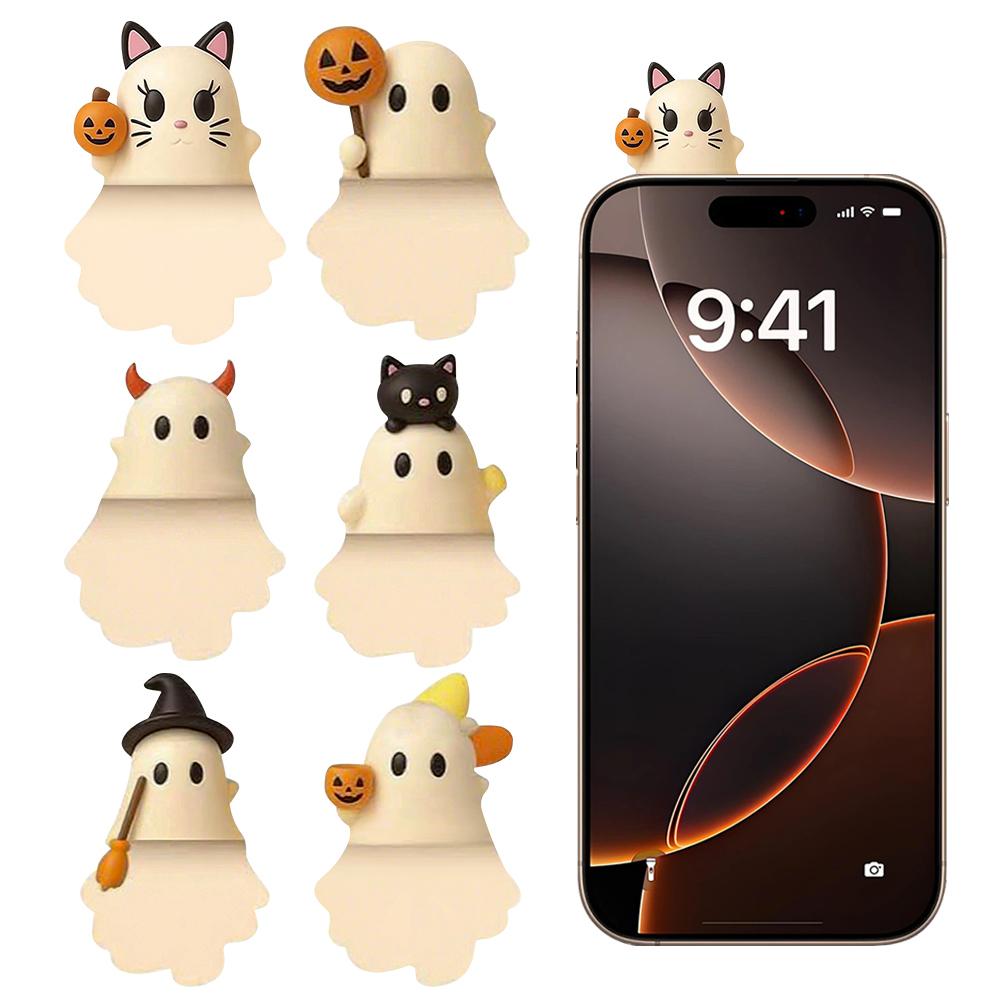 New Halloween Collectable Phone Charm Ghost Phone Buddy Mystery Phone Buddy Lightweight Halloween Phones Decorations