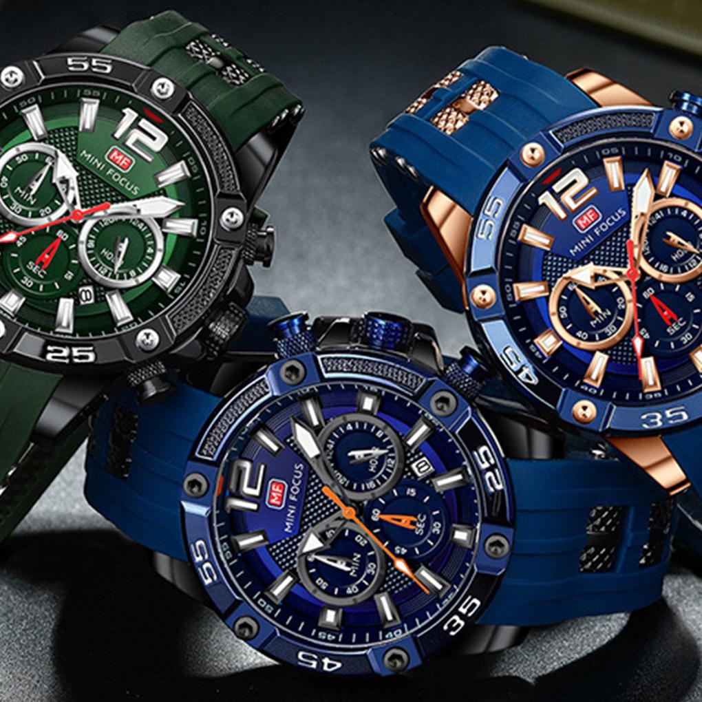 Fashion Men Watch Vintage Quartz Movement Wristwatch Waterproof Round Dial Watch