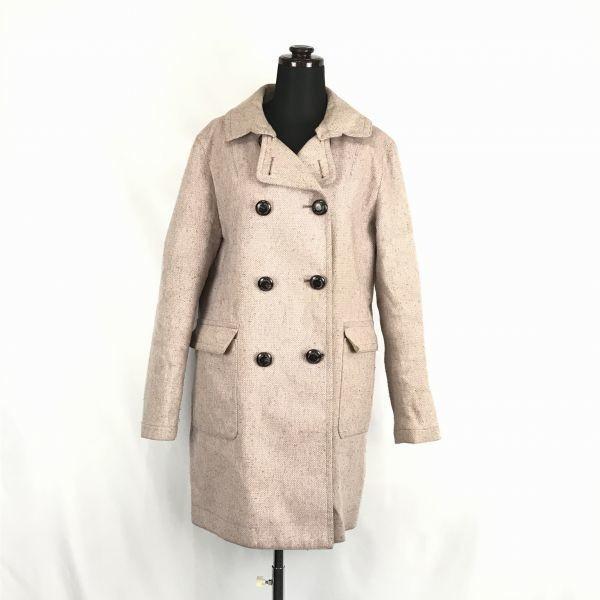 

USED/MACKINTOSH PHILOSOPHY Made in Japan Pea Coat Light Pink Women’s L/40 Herringbone