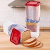 Airtight Lid Transparent Bread Dispenser Plastic Toast Storage Box Loaf Storage Saver Food Storage