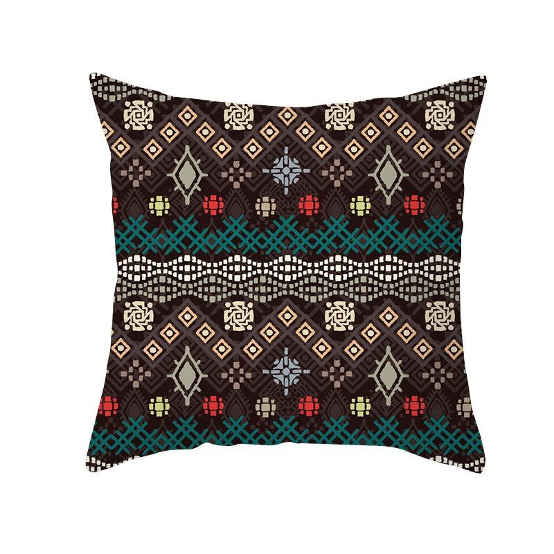 New Bohemian Color Geometric Pattern B&B Hotel Model Room Home Decoration Sofa Square Pillow