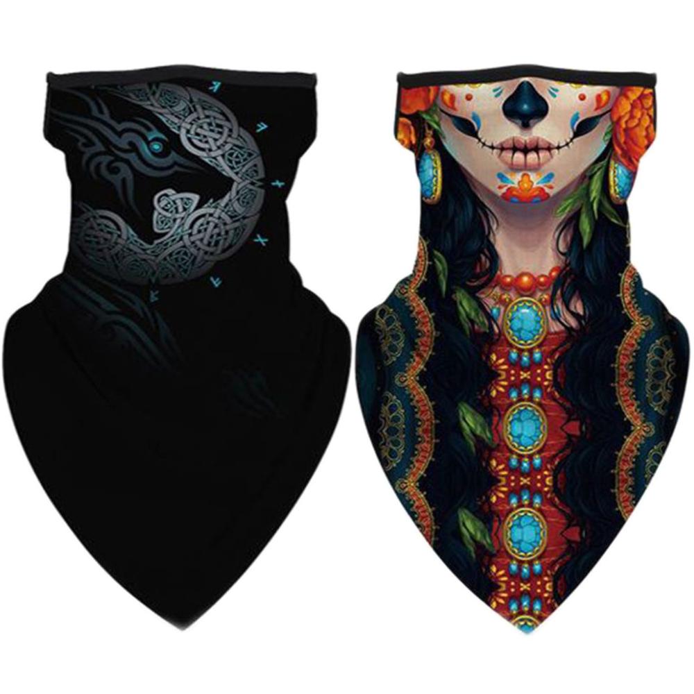 

2 шт. дышащий ледяной шелковый шарф, спортивная бандана на открытом воздухе, Балаклава, маска для лица, маска для лица