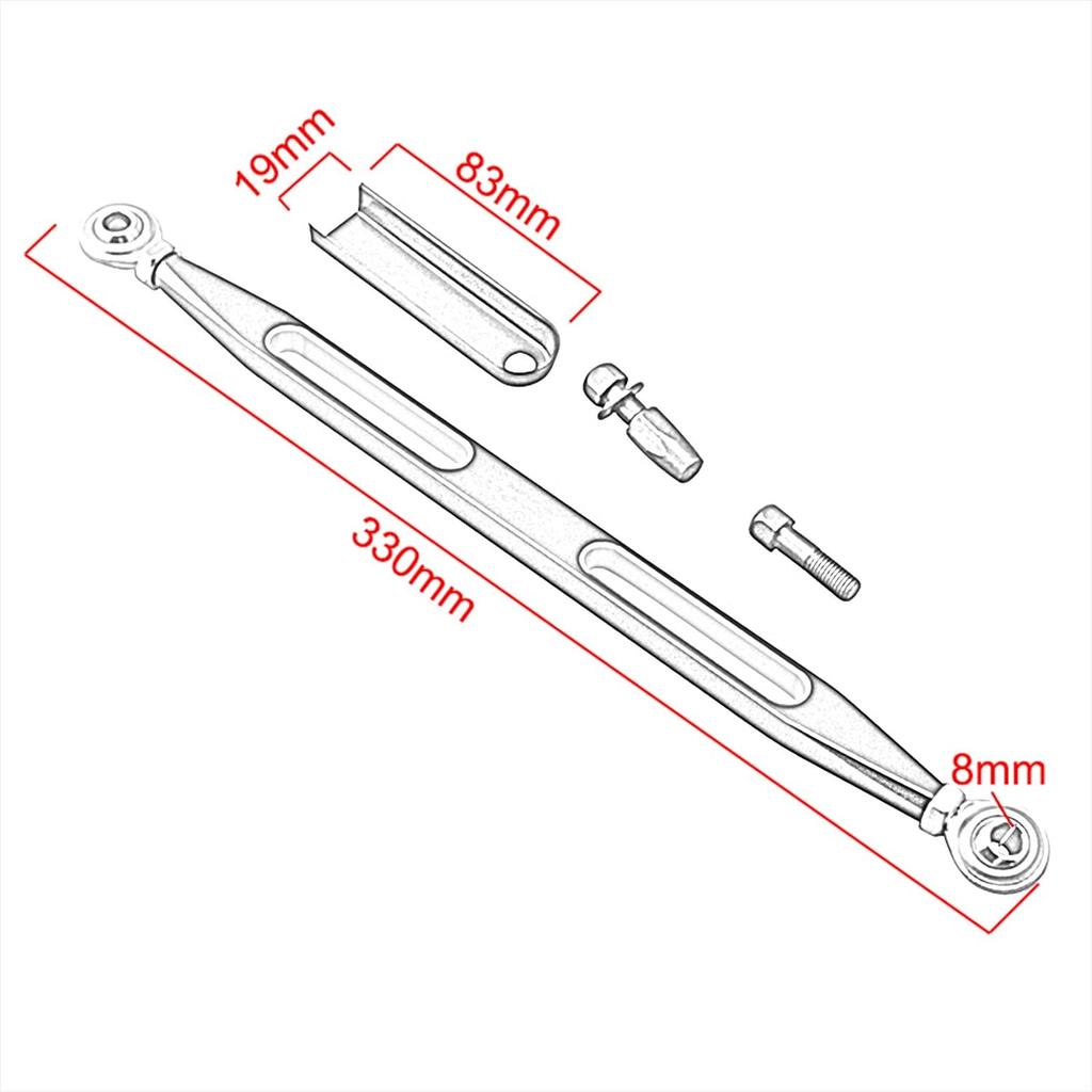 Shift Linkage Gear Shifter Levers for Harley Touring Electra Street Road Wide Tour Glide Road King Trike(Two Holes&Black)