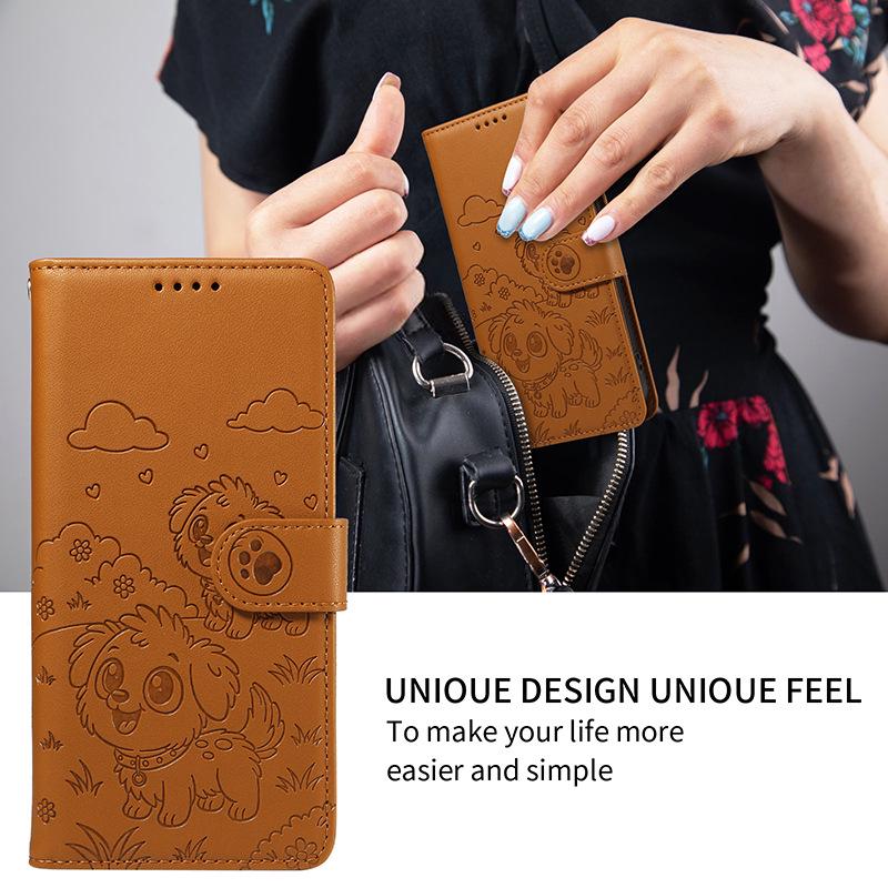 Apple AIR Flip-Cover Leather Case for iPhone 17 & Samsung, with Card Slot & Magnetic Closure