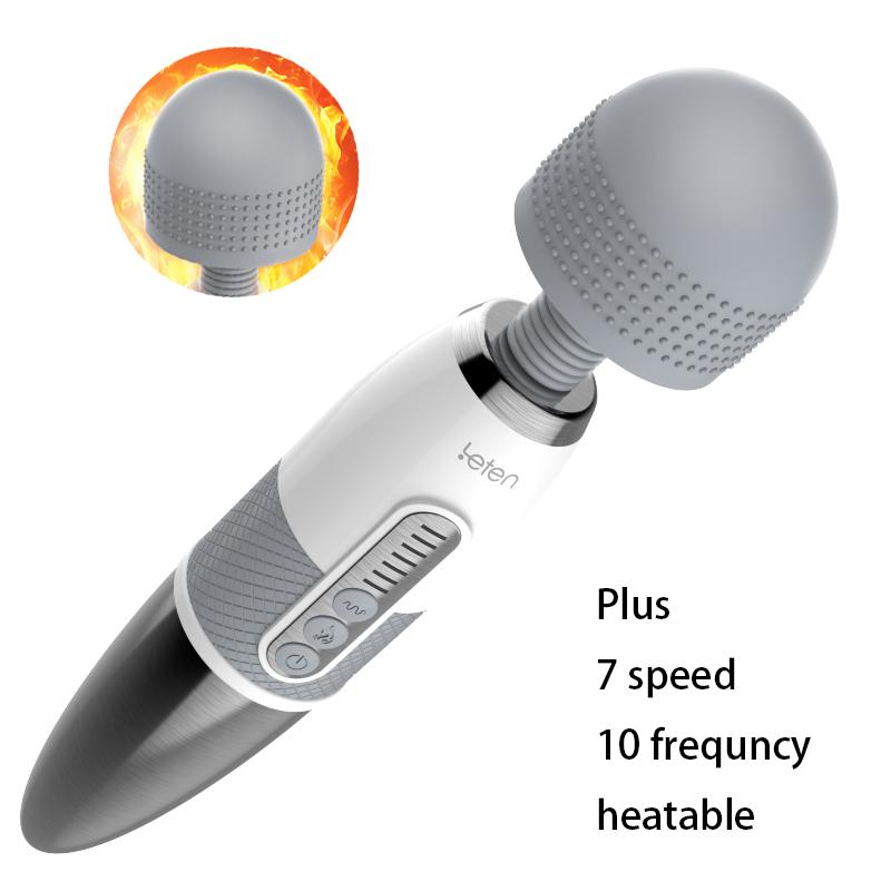 Leten Clitoral Vibrator for Female Masturbation Orgasm AV Stick Magic Wand Massager Stimulate Nipple Clitoris Sex Toys for Woman