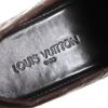 Pristine LOUIS VUITTON loafers Dark brown Crocodile mens 10 Used
