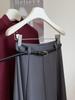 Elegant Women's Drapey A-line Midi Skirt - Autumn 2025 Collection, Slimming Medium-Length Swing Skirt