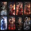 Black Myth Wukong Game Phone Case For iPhone 16,15,14,13,12,11 Plus,Pro Max, Soft Silicone Black Cover