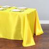 Rectangle Satin Tablecloth Table Cloth Overlays Wedding Christmas Baby Shower Birthday Events Banquet Decor Home Dining Table