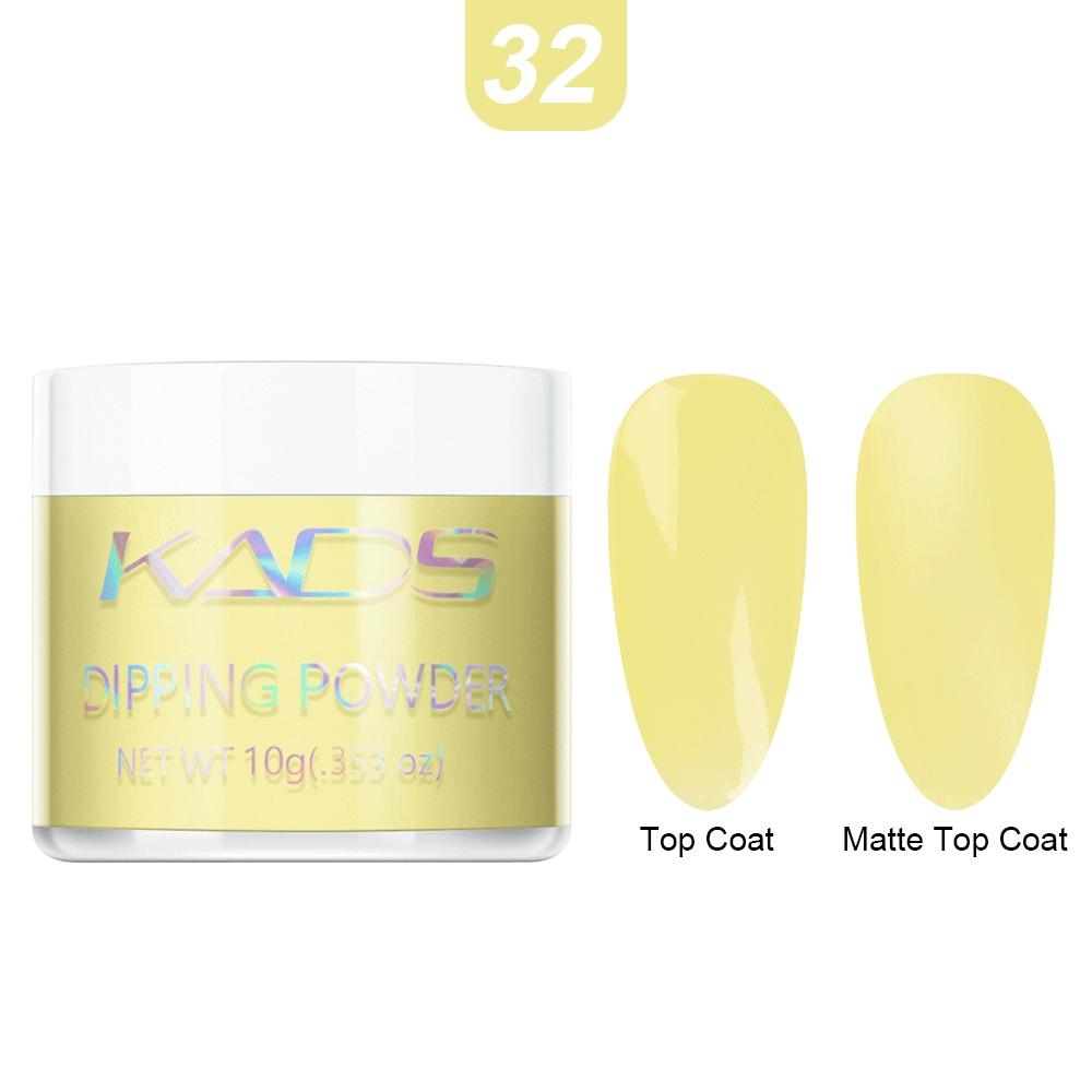 kads 40 farger 10g negledyppepulver Fargerik dip negleglitter støv krompigment glitter dekorasjon manikyr