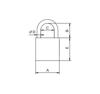 Cast Iron Padlock, Latch Ks40 3 Keys - Mp Klo 40 Zl