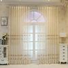 Cortinas transparentes bordadas estilo Glamour europeo, Tratamientos para dormitorio, oficina, cocina, sala de estar, estudio